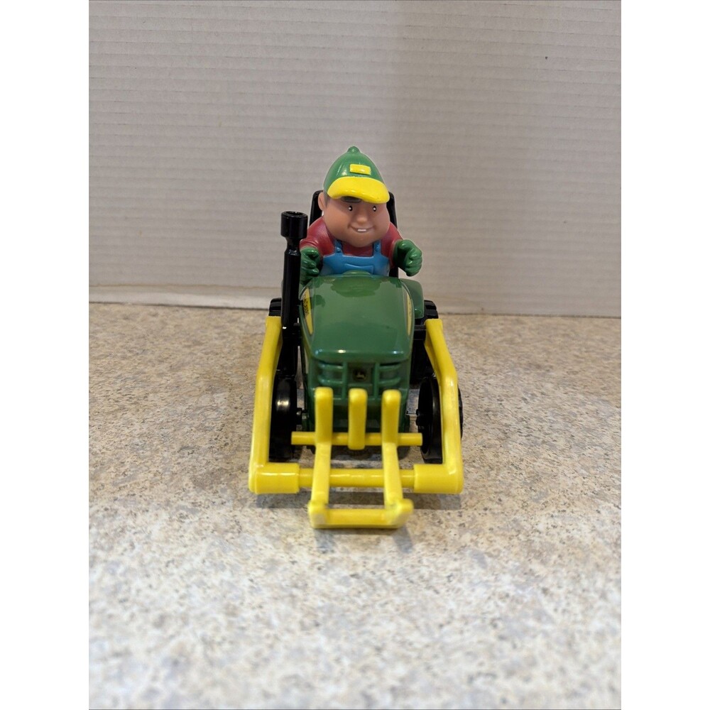 JOHN DEERE Plastic Farm Tractor & Figure.